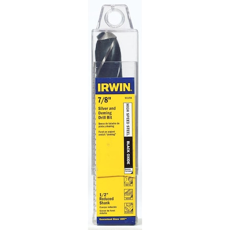 Irwin Irwin 7/8 in. X 6 in. L High Speed Steel Drill Bit Straight Shank 1 pc 91156